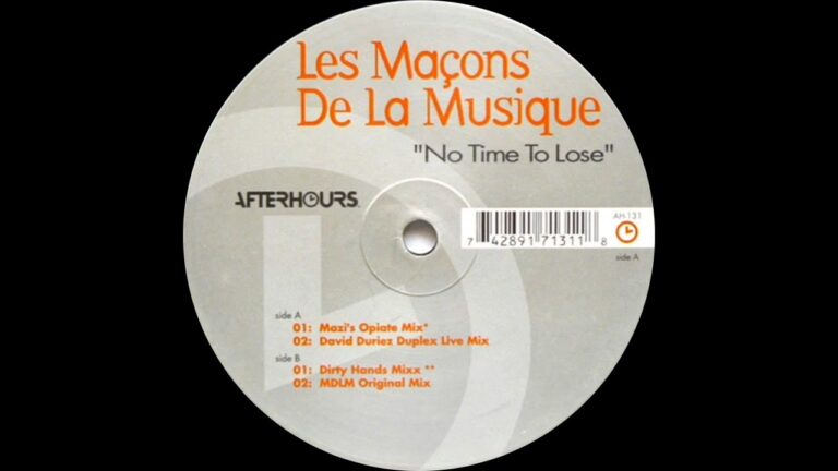 Les macons de la musique – No time to lose (johnny fiasco dirty hands mix) HQ Audio