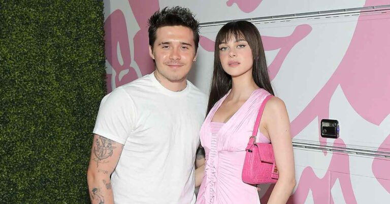 Brooklyn Beckham and Nicola Peltz Match in Pink Outfits: Pic