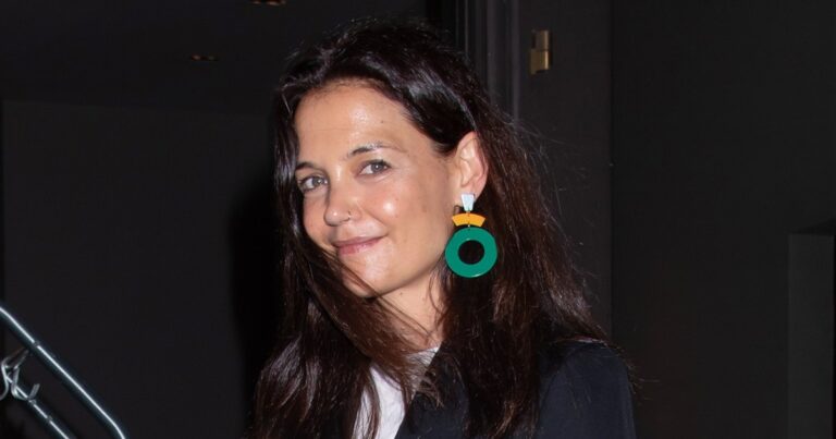 Katie Holmes Wavy Locks Are Thanks to Serge Normant Spray