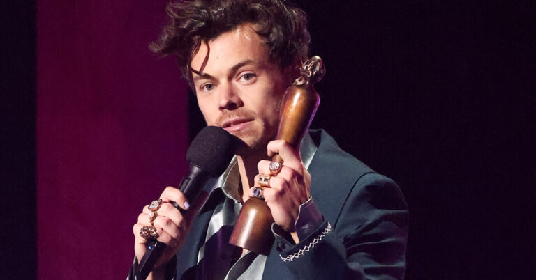 Harry Styles Dedicated a Brit Award to Female Acts Who Weren’t Nominated